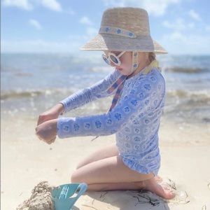 Sarah Bray Bermuda woven hat with assorted ribbons! 👒